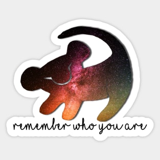 Lion King Remember Who You Are Sticker